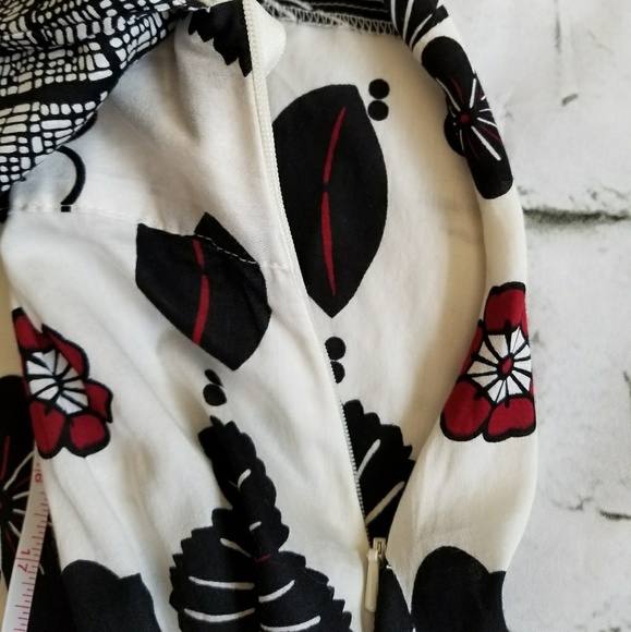 Tie-waisted Mixed Print Top, Sz XS, 100% Cotton - Picture 4 of 7